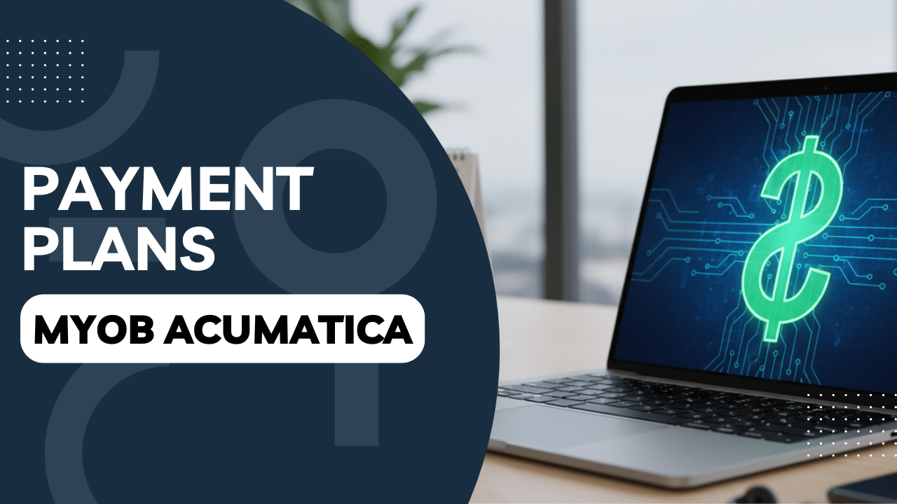 payment plan in myob acumatica